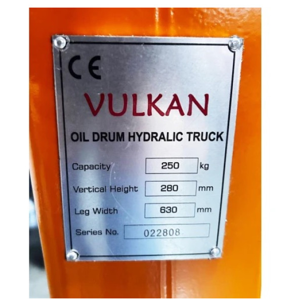 Купити рокла Vulkan 250 кг — вила 1150 мм, Київ