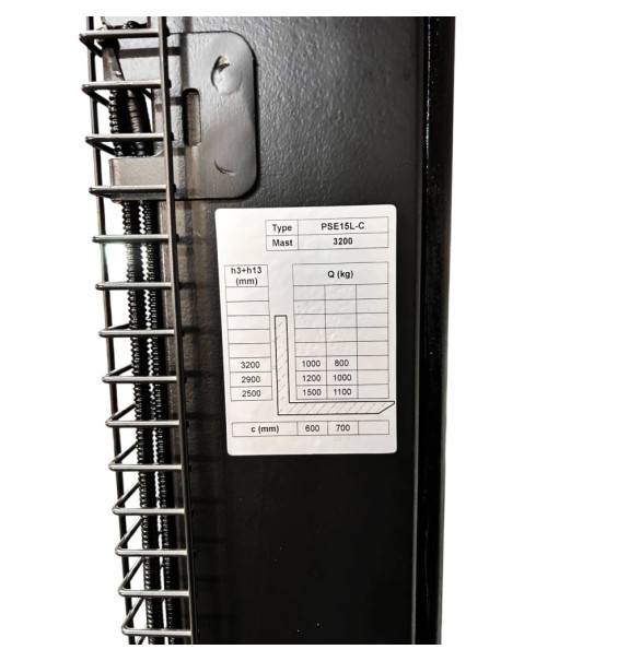 Купити електричний штабелер GTM PSE15L-C 1,5 т — підйом 3200 мм, Li-ion, Київ